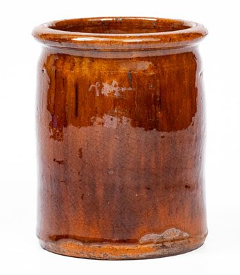 JOHN BELL (Waynesboro, PA) Redware Jar, c1840-1880