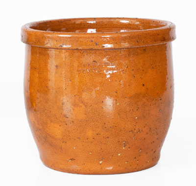 JOHN BELL / WAYNESBORO, Pennsylvania Redware Jar, c1850-1880