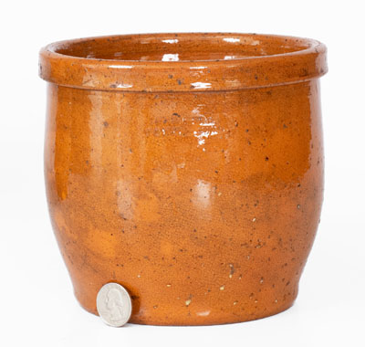 JOHN BELL / WAYNESBORO, Pennsylvania Redware Jar, c1850-1880