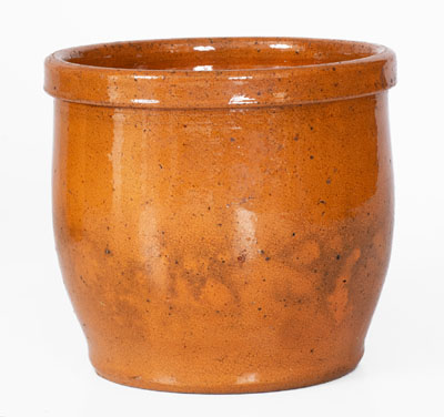 JOHN BELL / WAYNESBORO, Pennsylvania Redware Jar, c1850-1880