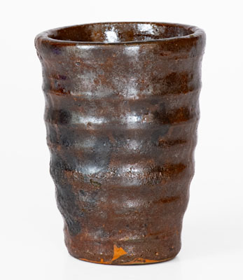 Unusual WINCHESTER, VA Small-Sized Redware Cup, Round Hill Pottery, c1928