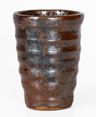 Unusual WINCHESTER, VA Small-Sized Redware Cup, Round Hill Pottery, c1928