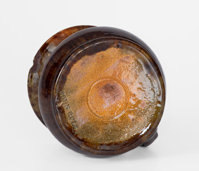 Rare JOHN BELL (Waynesboro, PA) Small-Sized Redware Lady s Cuspidor