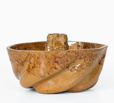 Small-Sized J. BELL (John Bell, Waynesboro, PA) Redware Cake Mold