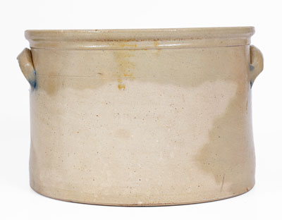 Rare COWDEN & WILCOX / HARRISBURG, PA Stoneware Cake Crock w/ Man-in-the-Moon