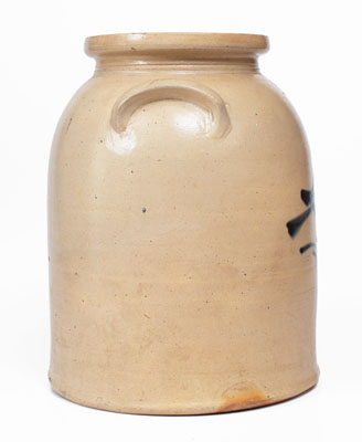 2 Gal. Stoneware Jar with Bird Decoration attrib. Fulper Bros., Flemington, NJ