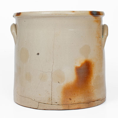 Scarce 3 Gal. S. D. KELLOGG / WHATELY Stoneware Crock w/ Bird Decoration