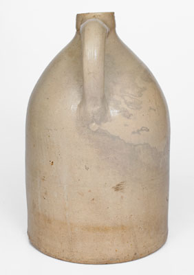 2 Gal. TROY, N.Y. / POTTERY Stoneware Jug w/ Elaborate Numeral Decoration