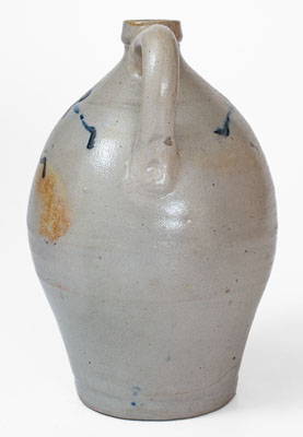 1 Gal. Ovoid Jug w/ Floral Decoration, probably Abial Price, Middletown Point, NJ or Taunton, MA