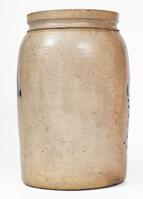 1 Gal. Stoneware Jar w/ Slip-Trailed Decoration, probably New Jersey