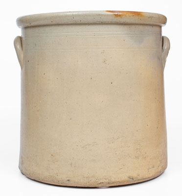 4 Gal. HAXSTUN, OTTMAN & CO. / FORT EDWARD, NY Stoneware Crock w/ Double Bird Decoration