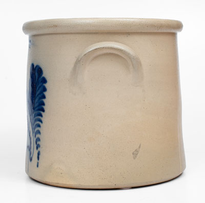 4 Gal. F. B. NORTON & CO. / WORCESTER, MASS. Stoneware Crock w/ Parrot Decoration