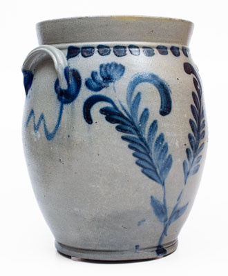 4 Gal. Remmey, Philadelphia, PA Stoneware Jar w/ Floral Decoration