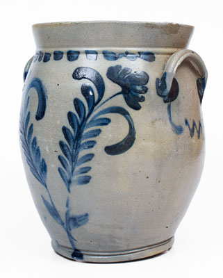 4 Gal. Remmey, Philadelphia, PA Stoneware Jar w/ Floral Decoration