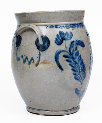 4 Gal. Remmey, Philadelphia, PA Stoneware Jar w/ Floral Decoration