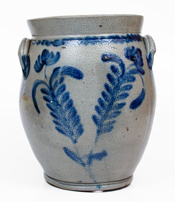 4 Gal. Remmey, Philadelphia, PA Stoneware Jar w/ Floral Decoration
