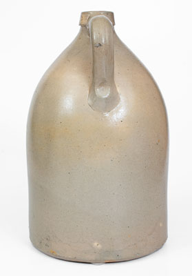 3 Gal. TROY, N.Y. POTTERY Stoneware Jug w/ Bold Numeral Decoration