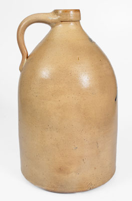 4 Gal. HAXSTUN, OTTMAN & CO. / FORT EDWARD, NY Stoneware Jug w/ Bold Numeral Decoration