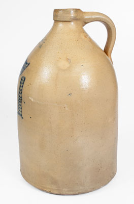 4 Gal. HAXSTUN, OTTMAN & CO. / FORT EDWARD, NY Stoneware Jug w/ Bold Numeral Decoration