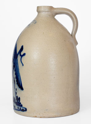 2 Gal. J. & E. NORTON / BENNINGTON, VT Stoneware Jug w/ Pheasant Decoration