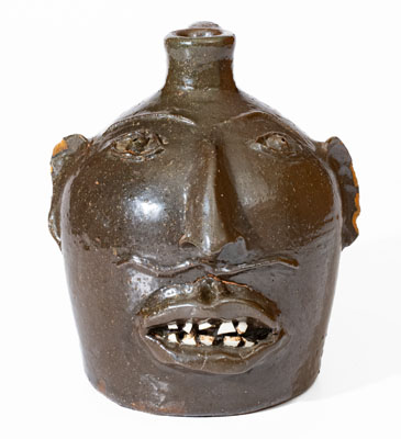 Rare Otto Brown Southern Stoneware Face Jug