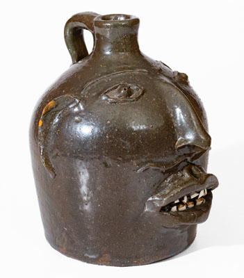 Rare Otto Brown Southern Stoneware Face Jug