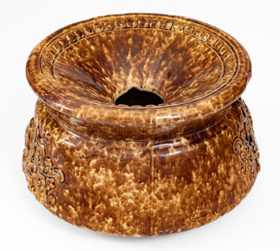 Scarce Rockingham YELLOW ROCK Spittoon, Philadelphia, Pennsylvania