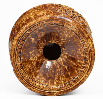 Scarce Rockingham YELLOW ROCK Spittoon, Philadelphia, Pennsylvania