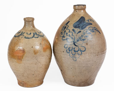 Lot of Two: Northeastern Stoneware Jugs, Manhattan and New Jersey