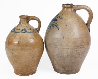 Lot of Two: Northeastern Stoneware Jugs, Manhattan and New Jersey