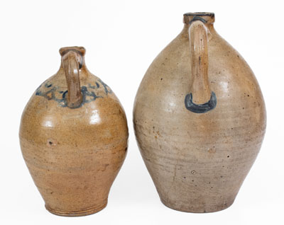 Lot of Two: Northeastern Stoneware Jugs, Manhattan and New Jersey