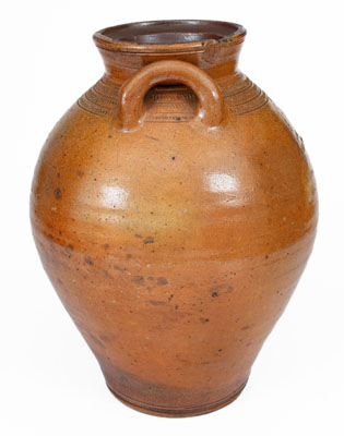 Extremely Rare CHARLESTOWN, Mass. Stoneware Water Cooler w/ Impressed Eagle Decoration