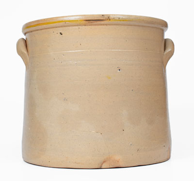 Exceptional 4 Gal. W. A. MACQUOID (New York City) Stoneware Crock w/ Elaborate Goats Decoration
