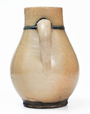 Outstanding Stoneware Pitcher w/ Elaborate Goat and Barrel Decoration attrib. MacQuoid, New York City