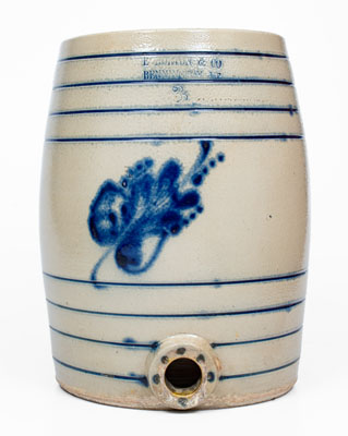 3 Gal. E. NORTON & CO. / BENNINGTON, VT Stoneware Water Cooler