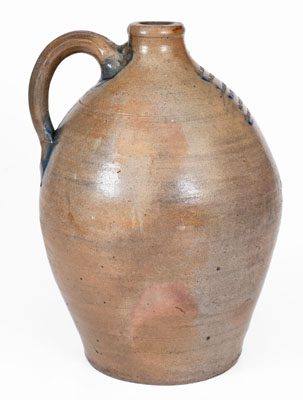 Rare SILAS CARLE & NEPHEW New York Stoneware Druggists Jug attrib. Crolius