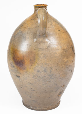 Very Rare Stoneware Jug w/ Incised Bird-and-Floral Decoration, Branch Green, Philadelphia