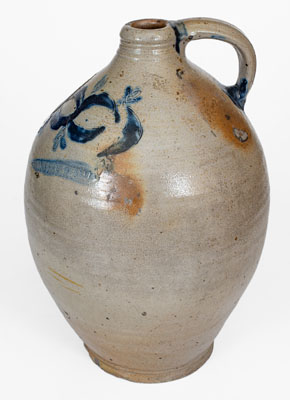 COMMERAW'S Stoneware Jug by African-American New York City Potter, Thomas Commeraw