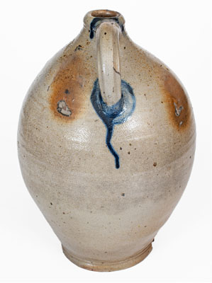 COMMERAW'S Stoneware Jug by African-American New York City Potter, Thomas Commeraw