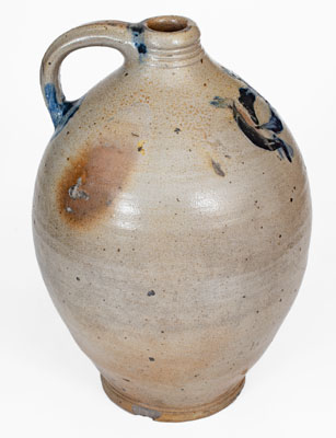COMMERAW'S Stoneware Jug by African-American New York City Potter, Thomas Commeraw