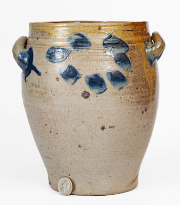 C. CROLIUS / MANUFACTURER / MANHATTAN-WELLS / NEW-YORK Stoneware Jar