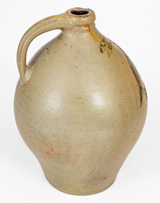 Rare L. NORTON & Co / BENNINGTON, Vermont Stoneware Jug w/ Incised Bird