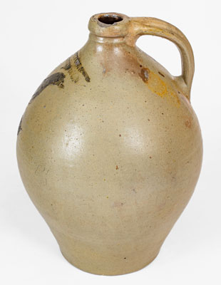 Rare L. NORTON & Co / BENNINGTON, Vermont Stoneware Jug w/ Incised Bird