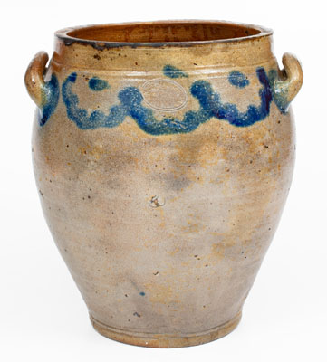 4 Gal. C. CROLIUS / STONEWARE / MANUFACTURER / MANHATTAN WELLS / NEW YORK Jar