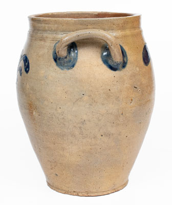 4 Gal. Manhattan Stoneware Jar w/ Incised Decoration, possibly John Remmey III