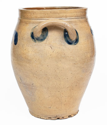 4 Gal. Manhattan Stoneware Jar w/ Incised Decoration, possibly John Remmey III