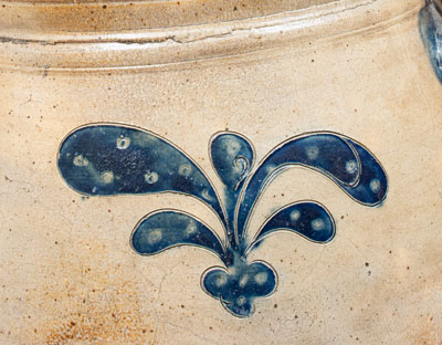 4 Gal. Manhattan Stoneware Jar w/ Incised Decoration, possibly John Remmey III