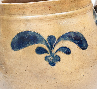 4 Gal. Manhattan Stoneware Jar w/ Incised Decoration, possibly John Remmey III