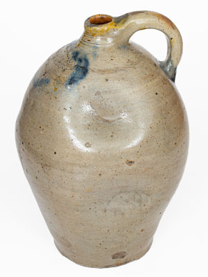 C. CROLIUS / MANUFACTURER / NEW YORK Ovoid Stoneware Jug