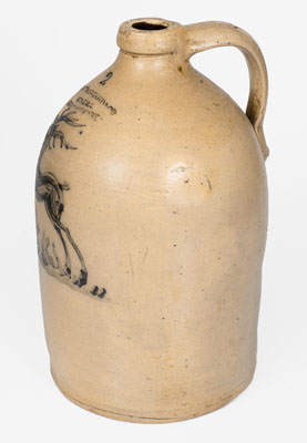 Rare WM. A. MACQUOID & CO. / NEW YORK Stoneware Deer Jug